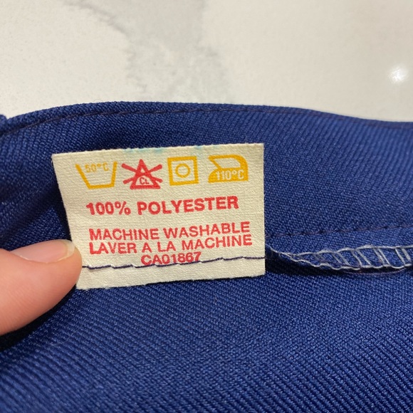 Vintage Navy Midi Skirt, Front Slit, Made in Canada, Womens (Size M) - Picture 7 of 8